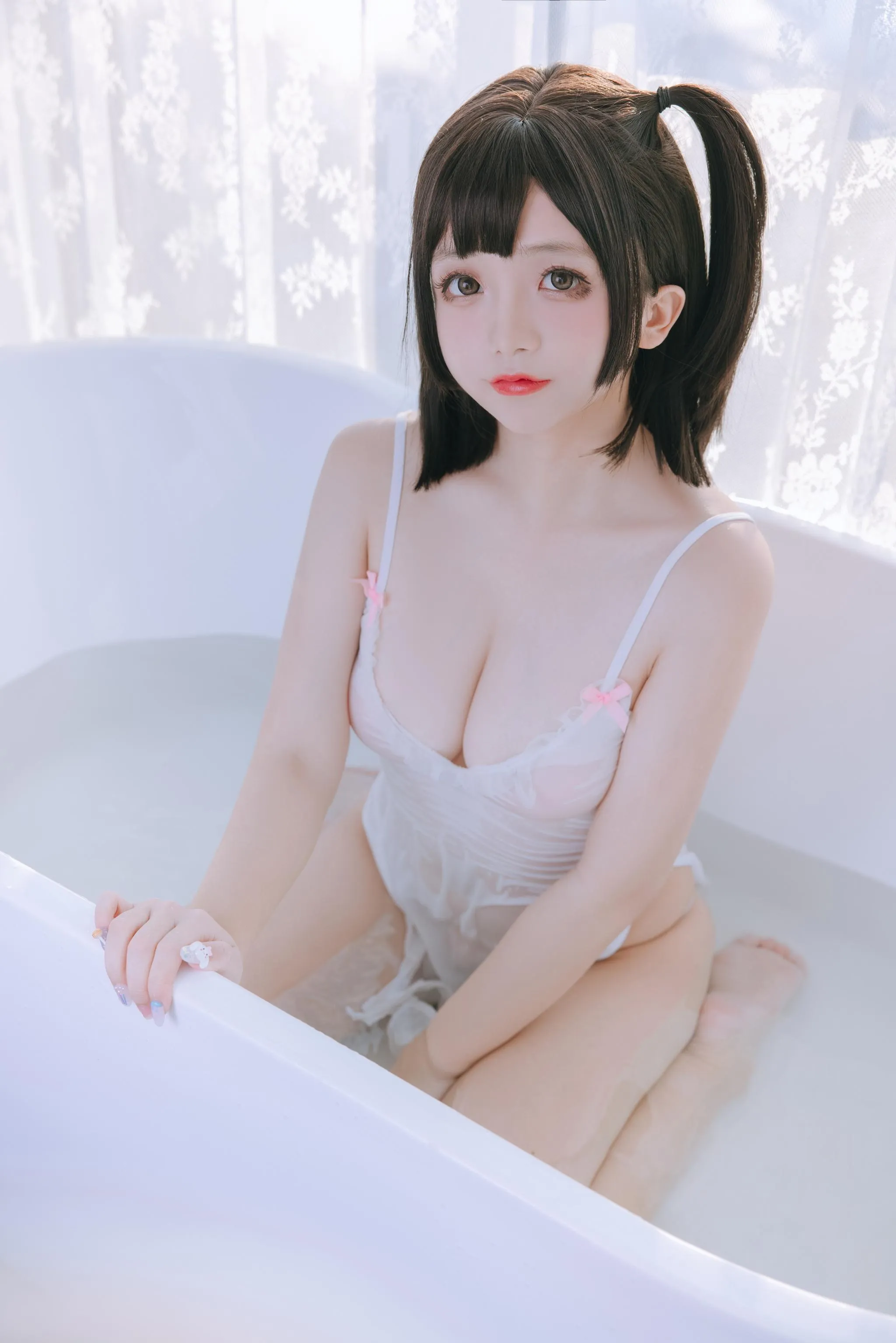 日奈娇 – NO.43 湿身小白裙 [70P]插图1